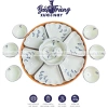 Bộ Hoa Mặt Trời Mâm Cúng Gia Tiên Hoạ Tiết Thủ Công Gốm Bát Tràng - 420.000₫ 10