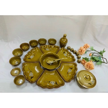 Bộ Hoa Mặt Trời Men Hoàng Thổ Đường Kính 45/55cm Gốm Sứ Bát Tràng Bày Mâm Cúng Thần Tài 1,4 Triệu 9 Bộ Hoa Mặt Trời Men Hoàng Thổ Đường Kính 45/55cm Gốm Sứ Bát Tràng Bày Mâm Cúng Thần Tài 1,4 Triệu 9