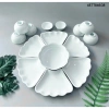 Bộ Hoa Mặt Trời Men Trắng Khử Bày Mâm Cúng 3 Size - Gốm Sứ Bát Tràng, Giá 300.000đ 2