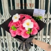 Bó hoa sáp quà tặng sinh nhật, lễ tốt nghiệp kèm túi, đèn, thiệp giảm 20% 7