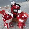 Bó hoa sáp tim và thiên nga kèm túi, đèn, thiệp: Quà Valentine, sinh nhật, 8/3, 20/10, giá chỉ 209.000đ
