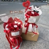 Bó hoa sáp tim và thiên nga kèm túi, đèn, thiệp: Quà Valentine, sinh nhật, 8/3, 20/10, giá chỉ 209.000đ 3
