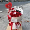 Bó hoa sáp tim và thiên nga kèm túi, đèn, thiệp: Quà Valentine, sinh nhật, 8/3, 20/10, giá chỉ 209.000đ 9