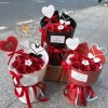Bó hoa sáp tim và thiên nga quà tặng Valentine sinh nhật 8/3 20/10 kỉ niệm giá ưu đãi 209.000 VND