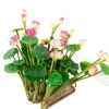 Bó Hoa Sen Nhân Tạo + Hoa Lily Nước Cây - Trang Trí Nhà Cửa, Giá 42.151₫