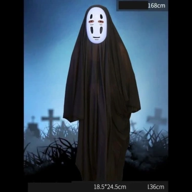 Bộ hóa trang Vô Diện Halloween: áo choàng + mặt nạ cosplay đa size, giá 97.000₫ 5