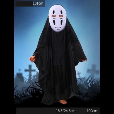 Bộ hóa trang Vô Diện Halloween: áo choàng + mặt nạ cosplay đa size, giá 97.000₫ 10