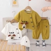 Bộ hoạt hình mùa hè cho bé trai 0-5 tuổi, dây treo mỏng, tay ngắn, 2 trang phục thời trang giảm giá 6