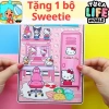 Bộ học liệu bóc dán thông minh búp bê giấy & nhà thủ công Tocaboca Hello Kitty – Đồ chơi trẻ em tự làm, giá 169k 9