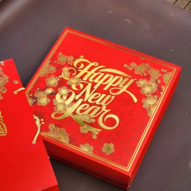 Bộ hộp Happy New Year 32x32x10cm - Thiết kế sang trọng, giá ưu đãi 54.000₫ 3