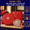 Bộ hộp quà tròn đựng yến sào cao cấp - Da sang trọng, thiết kế tinh tế, ưu đãi 369k