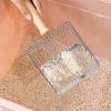Bộ hốt cát mèo 3 món, lưới kép 3mm/10mm, hốt sạch không mùi, kim loại + hộp + giá treo 3