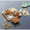 Bộ hũ đựng mứt Tết thủy tinh cao cấp kèm khay – Bánh kẹo, trái cây sấy, sang trọng, 430k 2