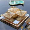 Bộ hũ đựng mứt Tết thủy tinh cao cấp kèm khay – Bánh kẹo, trái cây sấy, sang trọng, 430k 6
