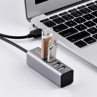 Bộ Hub 4 cổng USB Hoco HB1 chính hãng, tốc độ cao, plug‑and‑play, giá ưu đãi 109.000₫