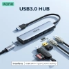 Bộ HUB LLANO 4 cổng USB 3.0 cho máy in, chuột, đèn flash HD - Giá 111.033 VND