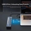 Bộ Hub Orico BT2U3 USB 3.0 7/10/13/16 Cổng, Công tắc 12V, Kèm sạc Nhôm - Hàng Chính Hãng 3