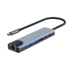 Bộ HUB Type C 5 trong 1 - HDMI 4K, USB 3.0, RJ45 LAN, vỏ nhôm - Giá ưu đãi 95.000₫ 2
