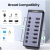 Bộ HUB USB 3.0 7 cổng vỏ nhôm Ugreen 90.305 5Gbps, công tắc 12V2A - Cao cấp, chính hãng 3