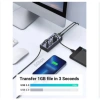Bộ HUB USB 3.0 7 cổng vỏ nhôm Ugreen 90.305 5Gbps, công tắc 12V2A - Cao cấp, chính hãng 7