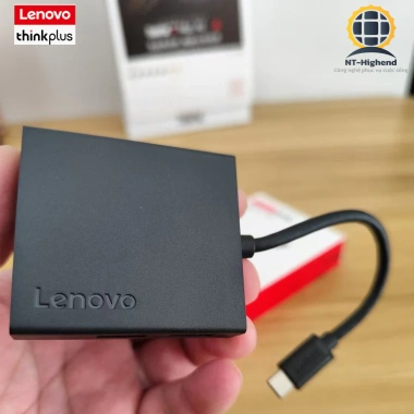 Bộ HUB USB-C 3in1 LENOVO THINKPLUS C150 Chính hãng - Giá chỉ 179.000đ, giảm mạnh từ 220.170đ 3
