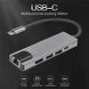 Bộ HUB USB Type C 5 trong 1: HDMI, 2 USB 3.0, Gigabit RJ45 - Giá 1.143.000 VND