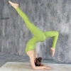 Bộ Jumpsuit Set Nữ Thun Gân Co Giãn 4 Chiều, Thấm Hút Mồ Hôi - Tập Yoga và Gym, Giá 510.000₫ 3