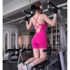 Bộ jumpsuit tập gym yoga jumba có mút thoải mái co giãn giảm giá hấp dẫn 3