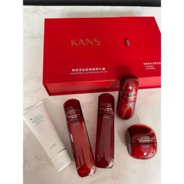 Bộ Kans Đỏ Dưỡng Da Trắng Mịn Bổ Sung Collagen - Giá chỉ 1.650.000₫, giảm 15% cho làn da sáng mịn