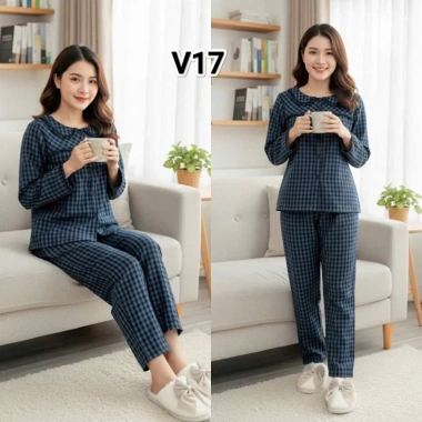 Bộ kẻ dài xinh, mặc nhà thoải mái - Đầm ngủ đẹp, giá chỉ 151.200₫, giảm tới 18% 4