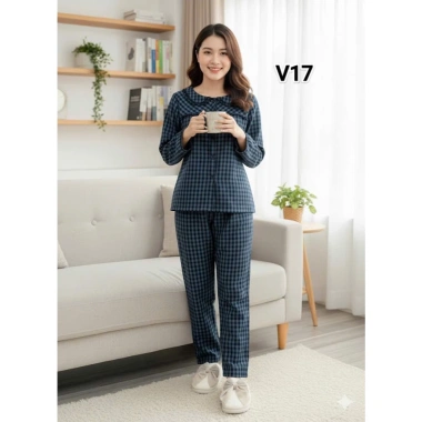 Bộ kẻ dài xinh, mặc nhà thoải mái - Đầm ngủ đẹp, giá chỉ 151.200₫, giảm tới 18% 5