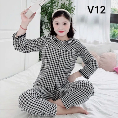 Bộ kẻ dài xinh, mặc nhà thoải mái - Đầm ngủ đẹp, giá chỉ 151.200₫, giảm tới 18% 6