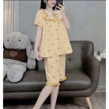 Bộ Kẻ Lửng Bầu & Sau Sinh Cổ Bèo – Thiết Kế Thoáng Khí, Giá Ưu Đãi 130k 3