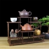 Bộ kệ trưng bày gà cánh rắn gỗ tím cát ấm - Giá trà, ưu đãi 238.875đ