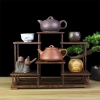 Bộ kệ trưng bày gà cánh rắn gỗ tím cát ấm - Giá trà, ưu đãi 238.875đ 2