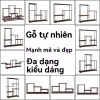 Bộ kệ trưng bày gà cánh rắn gỗ tím cát ấm - Giá trà, ưu đãi 238.875đ 3