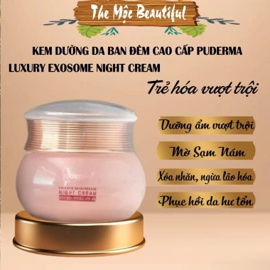Bộ Kem Dưỡng Da Exosome Puderma 50ml Ngày & Đêm - Giá 790.000 VND, thay thế White Jade
