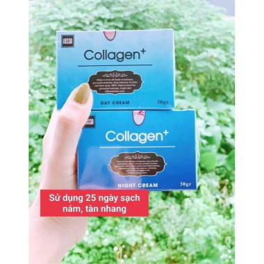 Bộ kem nám ngày đêm Nissa Collagen- Giảm nám, da sáng mịn, giá ưu đãi 790.000₫