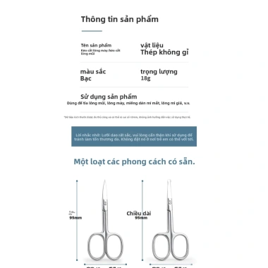 Bộ kéo GlowNest chống khói – Thép không gỉ an toàn cắt tỉa mũi, lông mày, râu 6 Bộ kéo GlowNest chống khói – Thép không gỉ an toàn cắt tỉa mũi, lông mày, râu 6