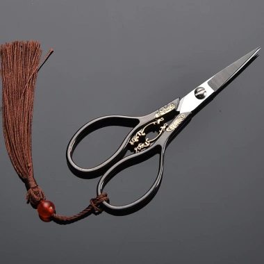 Bộ kéo nhỏ UDC05 tua rua, bao bì túi - Dụng cụ trà đạo 12 cm, quà tặng, 45.000₫ 3