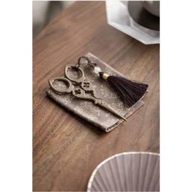 Bộ kéo nhỏ UDC05 tua rua, bao bì túi - Dụng cụ trà đạo 12 cm, quà tặng, 45.000₫ 7