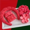 Bộ kẹp dây đeo cổ tay rửa mặt đám mây đầy màu sắc Scrunchie 6 chiếc - Giao nhanh, giảm 22% 3