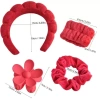 Bộ kẹp dây đeo cổ tay rửa mặt đám mây đầy màu sắc Scrunchie 6 chiếc - Giao nhanh, giảm 22% 5