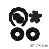 Bộ kẹp dây đeo cổ tay rửa mặt đám mây đầy màu sắc Scrunchie 6 chiếc - Giao nhanh, giảm 22% 7