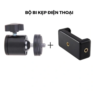 Bộ Kẹp Điện Thoại Xoay 360 Đèn Livestream, Chân Đèn, Tripod, Gậy Chụp Ảnh - 15.000đ