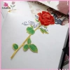 Bộ Kẹp Sách Vintage Trung Hoa Hoa Hồng Lá Kim Loại - Đánh Dấu Trang Sel, Quà Tặng Học Sinh Văn Phòng Phẩm, Đồ Dùng Học Tập