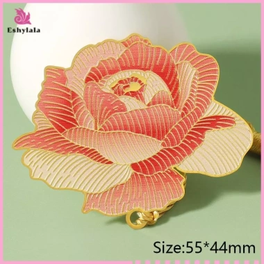 Bộ Kẹp Sách Vintage Trung Hoa Hoa Hồng Lá Kim Loại - Đánh Dấu Trang Sel, Quà Tặng Học Sinh Văn Phòng Phẩm, Đồ Dùng Học Tập 10