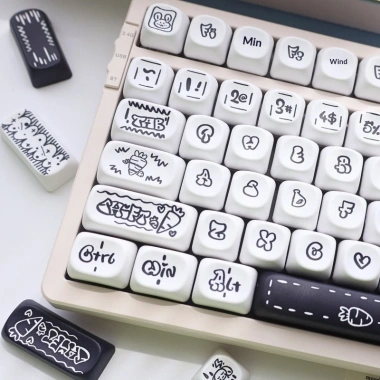 Bộ Keycap Carrot Rabbit XDA Doodle Bunny – Độc đáo, giảm còn 444.444₫ | KCRAFT