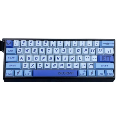 Bộ Keycap Jett Valorant Fullset 101 Phím - KCRAFT World of Keycaps Giá chỉ 755.000 VND Giảm từ 966.400 VND 6