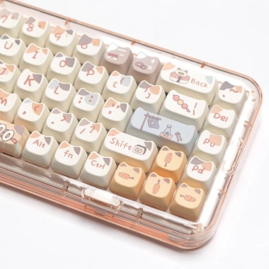 Bộ Keycap Miao Cat Pastel KCRAFT - Thiết kế mèo pastel, giảm giá 17% keycaps 3